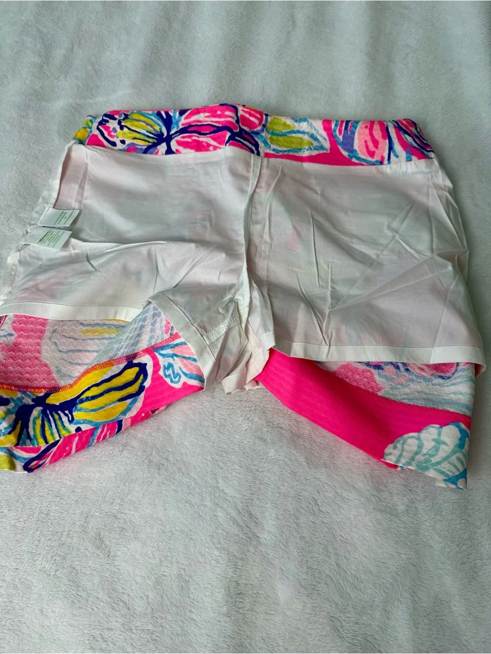 Lilly Pulitzer Marigold Skort in the “Kir Royal Pink Swept By The Tides” Print
